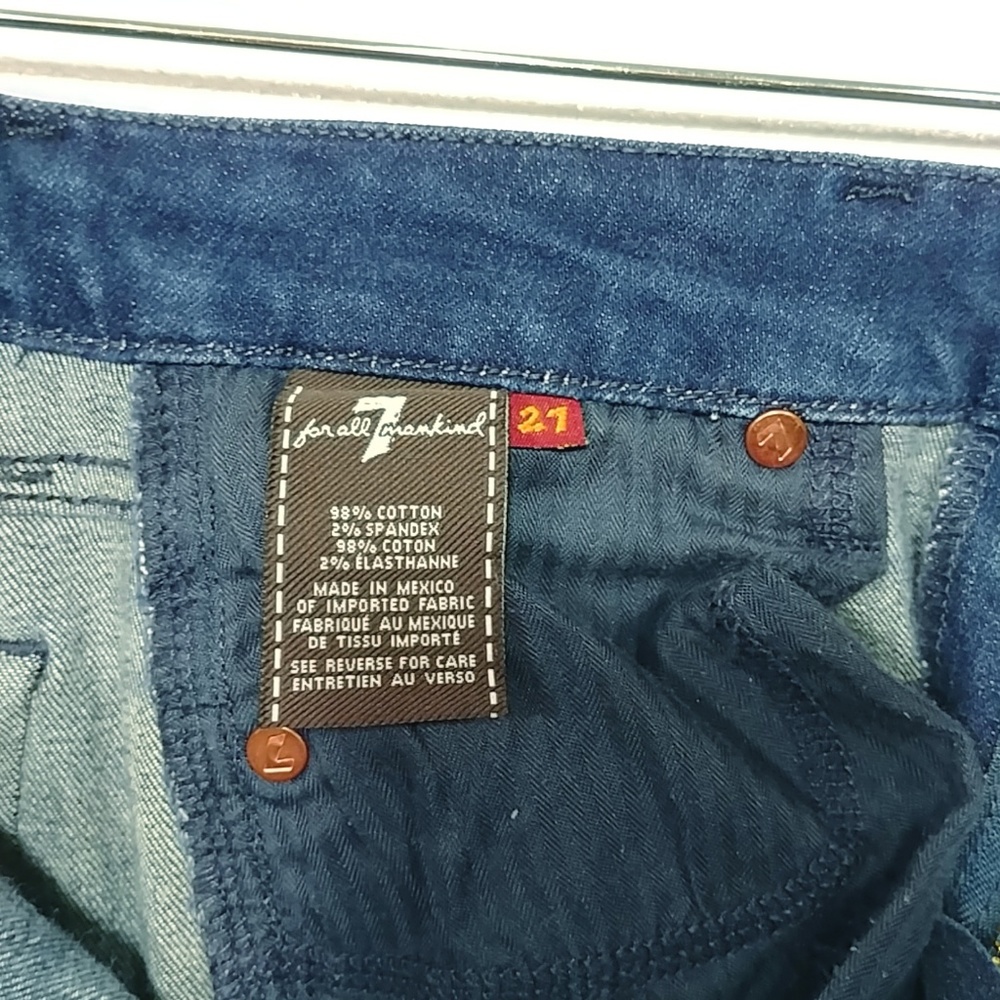7 For All Mankind A Pocket Flare Jeans size 27 - Picture 7 of 8